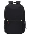 Sundrow 28L Slim Black Laptop Backpack for Men & Women | Water-Resistant Office, College & Travel Bag with Multi-Utility Compartments